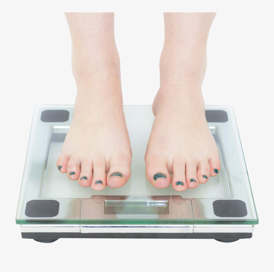 Leg,measuring Body,finger,electronic - Standing On Weight Scale, Transparent Clipart