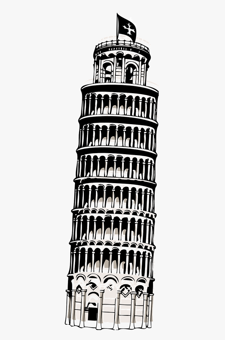 Tower Of Pisa Png, Transparent Clipart