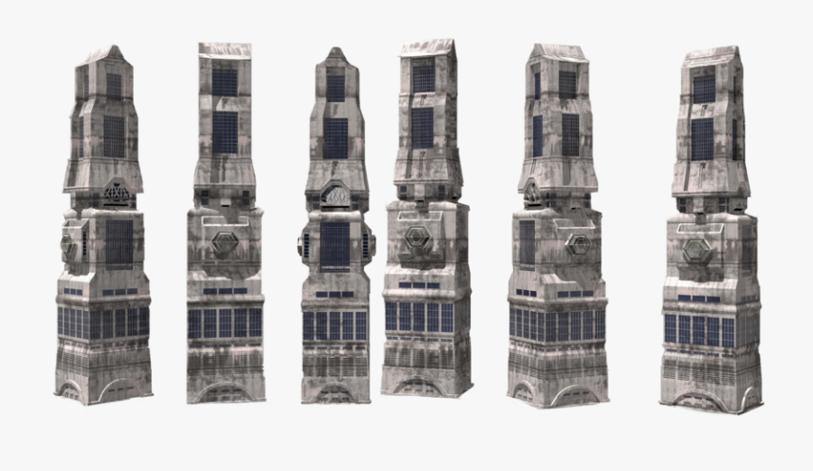 Sci Fi Buildings Png, Transparent Clipart