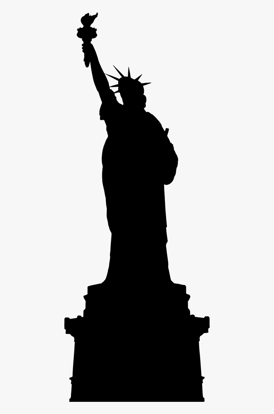 America Ellis Island Famous Buildings Free Picture - Statue Of Liberty, Transparent Clipart