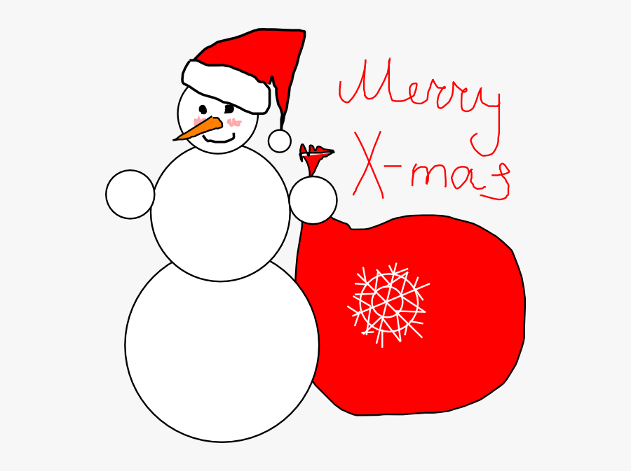 Free To Use & Public Domain Snowman Clip Art - Christmas Card Cover Clipart, Transparent Clipart