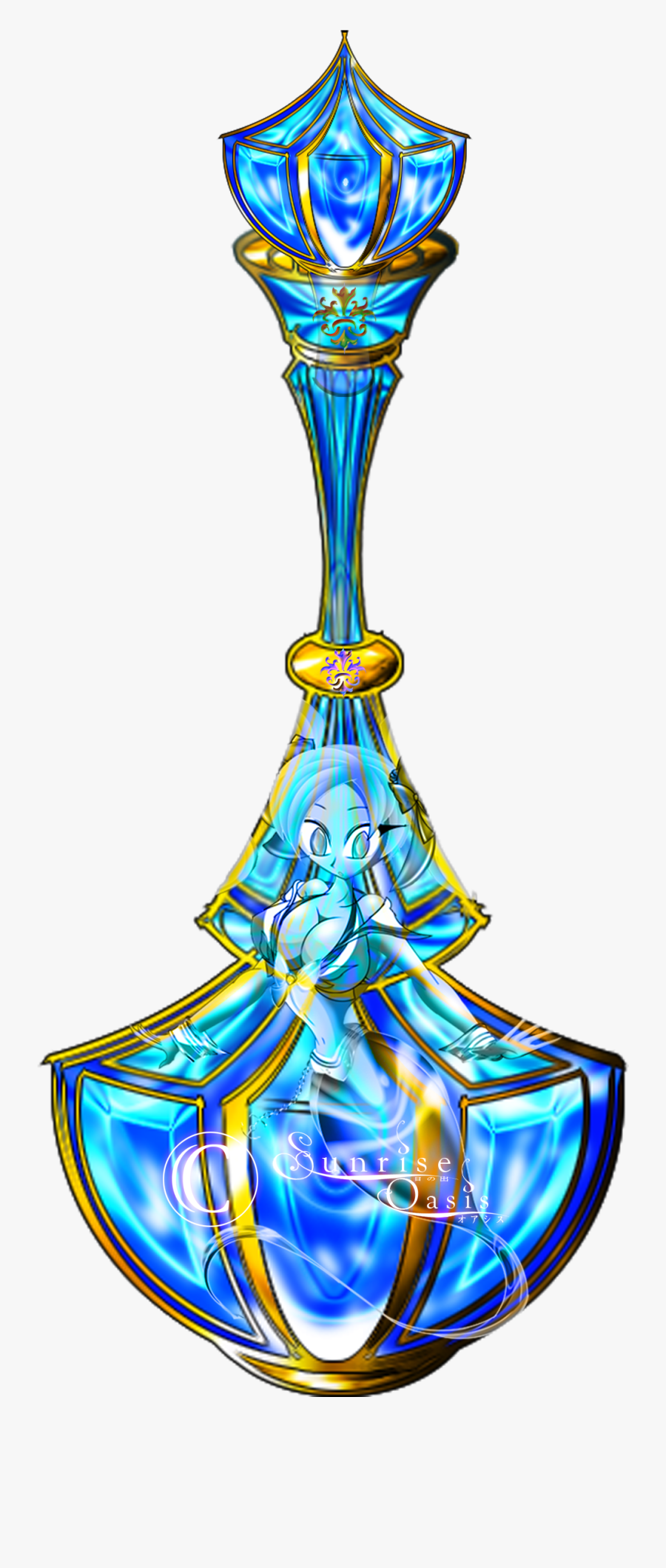 Drawing Bottles Potion Transparent Png Clipart Free - Genie In A Bottle Anime, Transparent Clipart