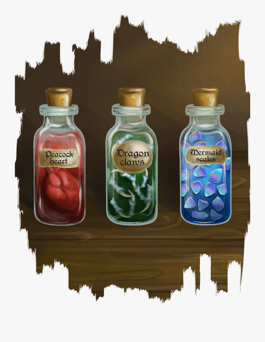 Dragon Claw Potion Bottle, Transparent Clipart