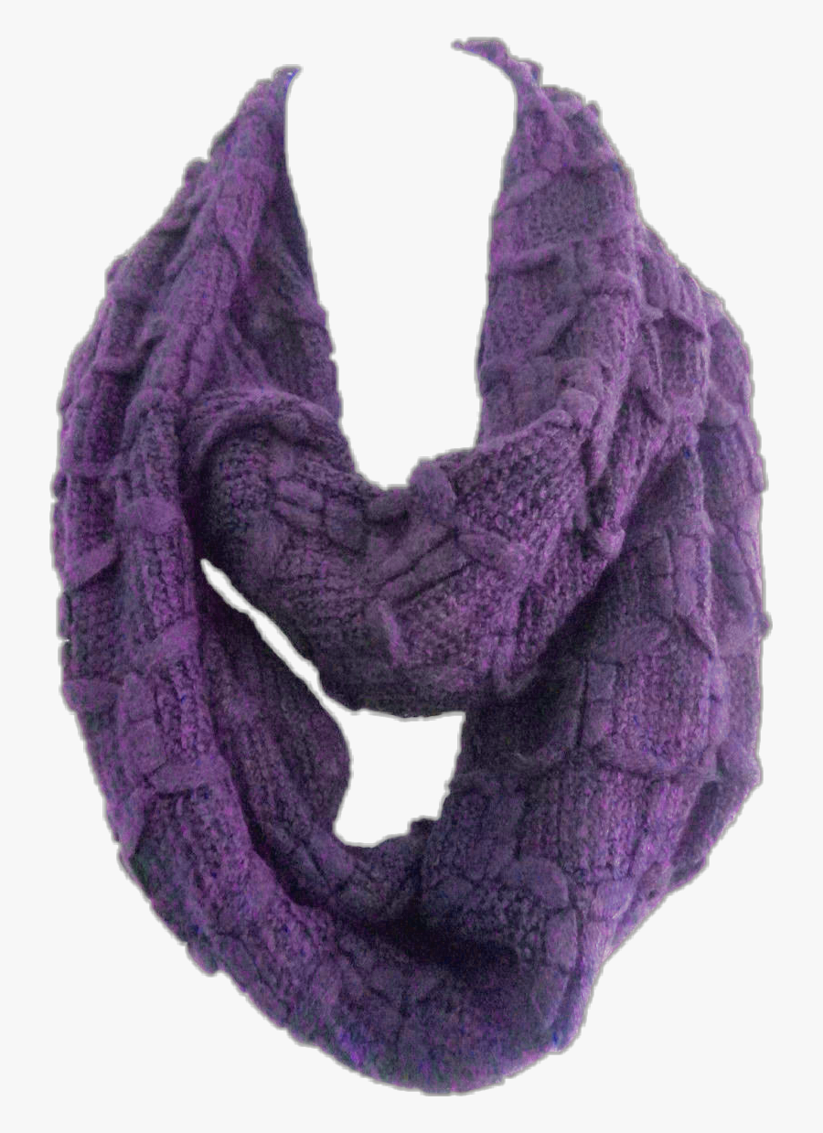 #scarf #purple #knit #knittedscarf #purplescarf #sticker - Scarf, Transparent Clipart