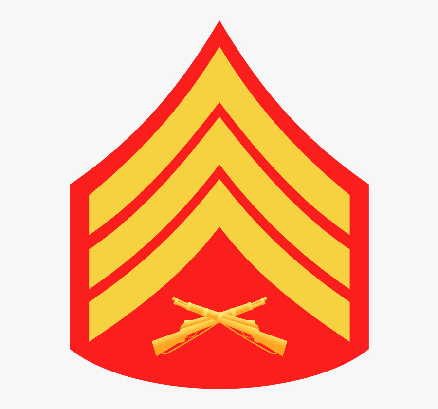 File - Usmc-e5 - Svg - Marine E 5 Rank Clipart , Png - Usmc Sgt Insignia, Transparent Clipart