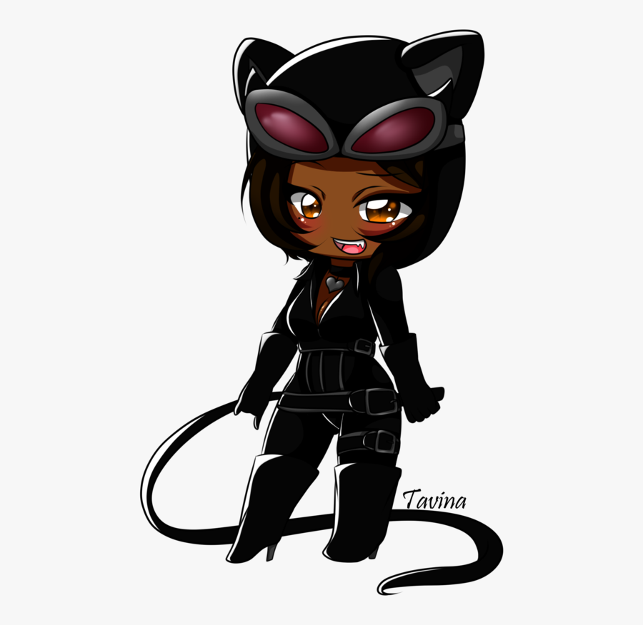 Cat Woman Super Villain Clipart , Png Download - Chibi Heroes And Villains, Transparent Clipart