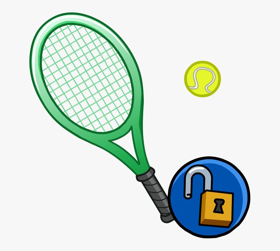 Club Penguin Wiki - Tennis Racket Free Vector, Transparent Clipart