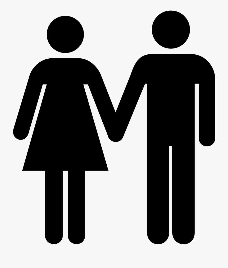 Men And Women Symbol - Man And Woman Icon Png, Transparent Clipart