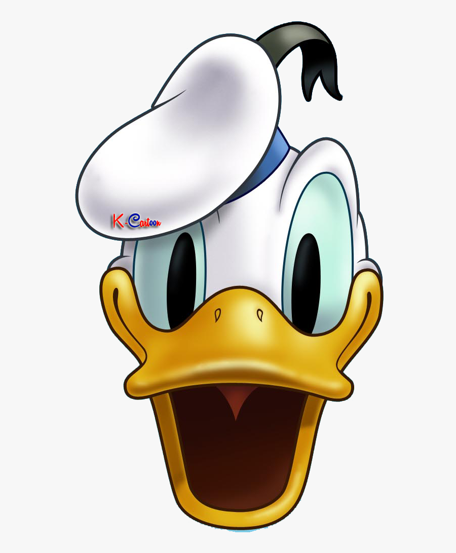 Donald Duck Head Vector Png - Donald Duck Face Cartoon, Transparent Clipart