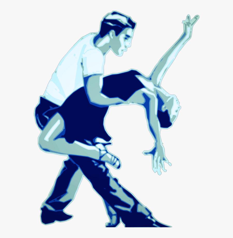 #dancing #man #woman #girl #blue #dress #dance - Two People Dance, Transparent Clipart