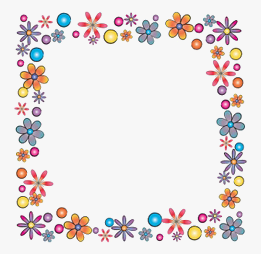 Flower Frame Clipart - Free Clipart Borders Flowers, Transparent Clipart