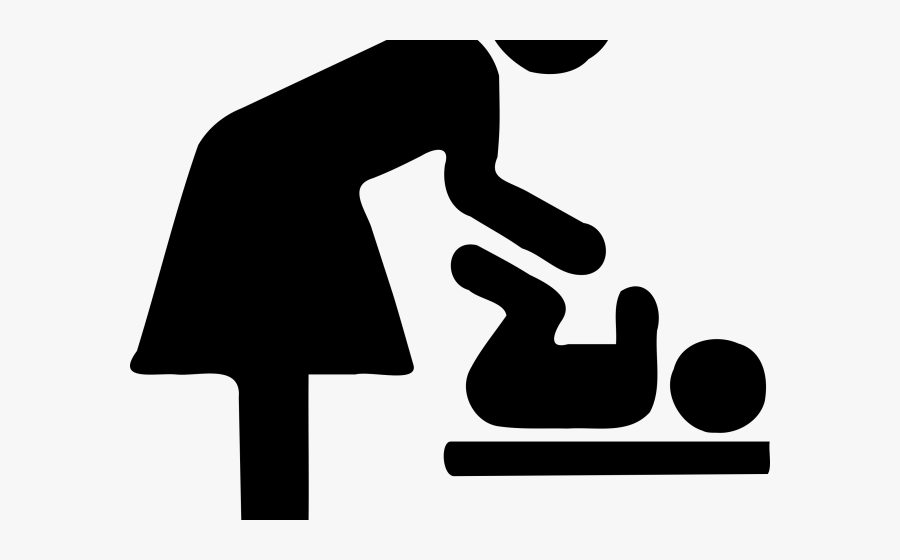 Diaper Changing Station Sign, Transparent Clipart