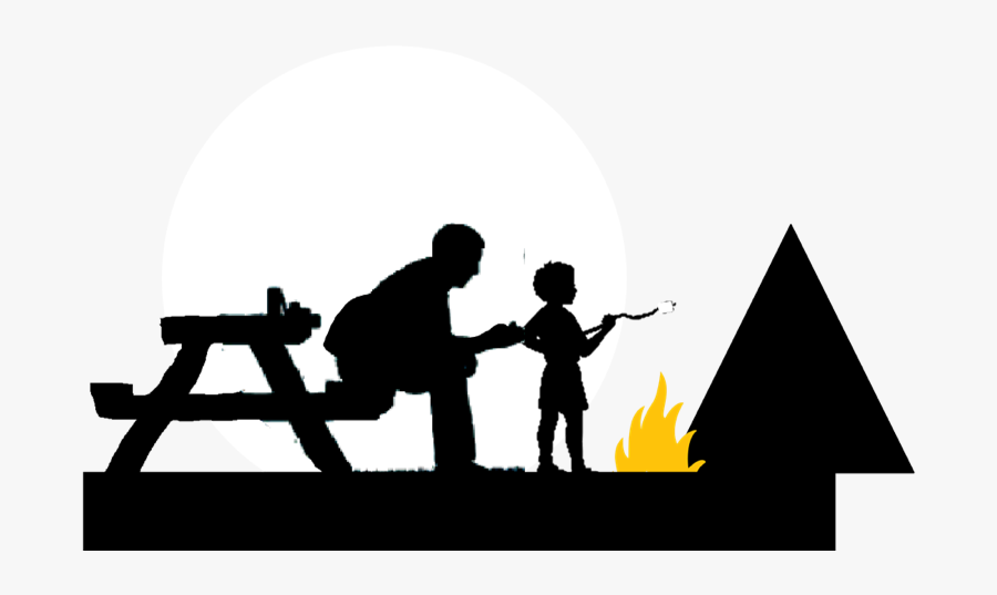 Father And Son Camping Png, Transparent Clipart