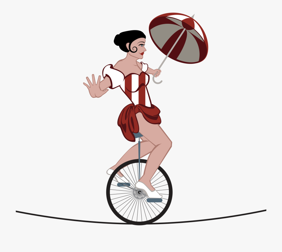 Png Stock Circus Clipart Unicycle - Ride A Unicycle Clip Art, Transparent Clipart