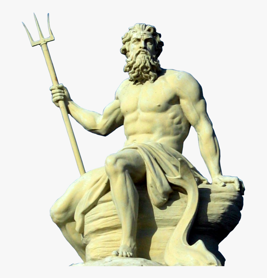 Clip Art Neptune Mythology - Poseidon Greek God, Transparent Clipart