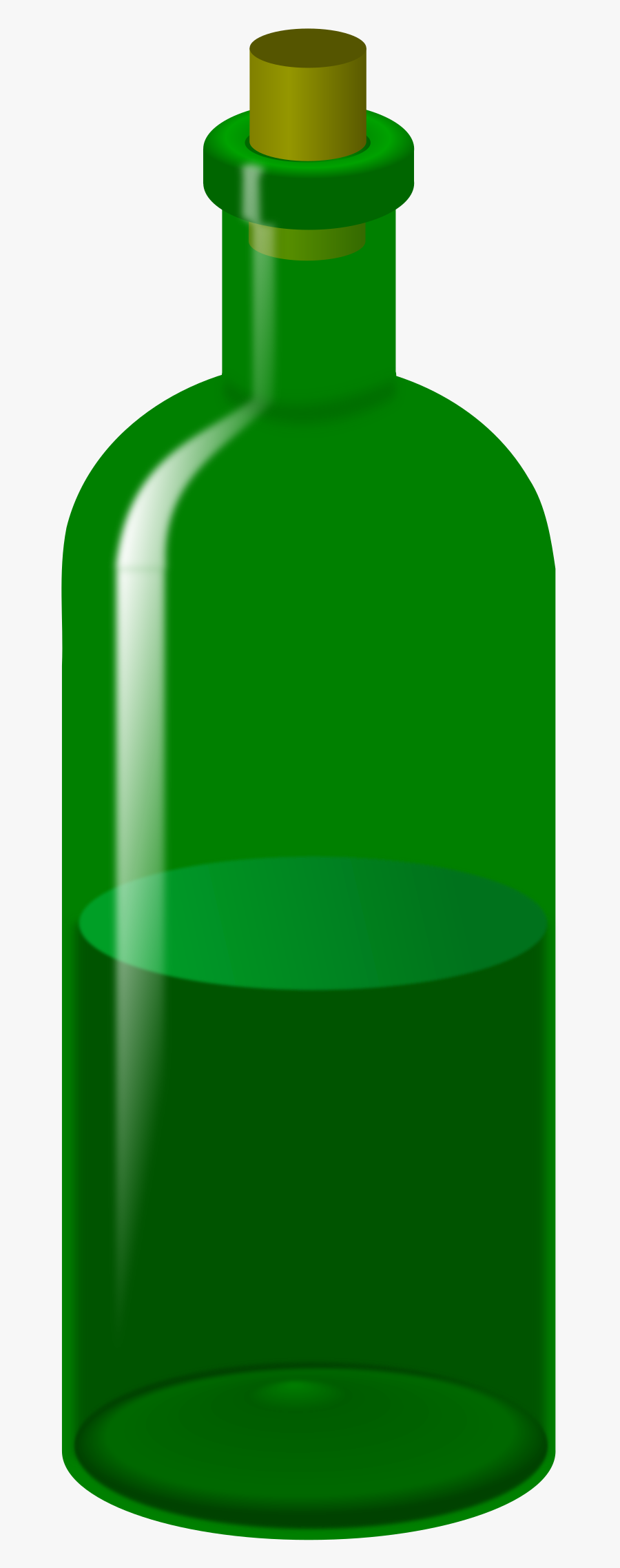 Wine Bottle Clipart - Glass Bottle, Transparent Clipart