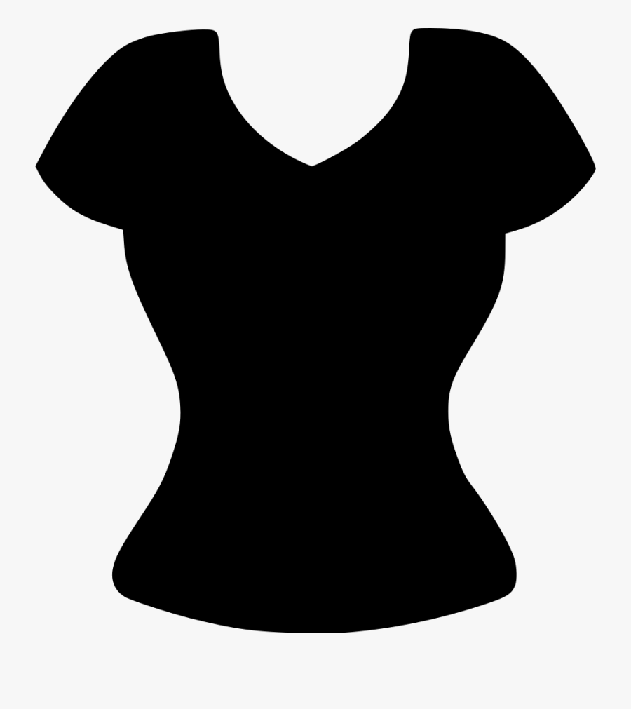 Fashion Cloth Womens Tshirt Top Tunic Svg Png Icon - Tshirt Women Icon Png, Transparent Clipart