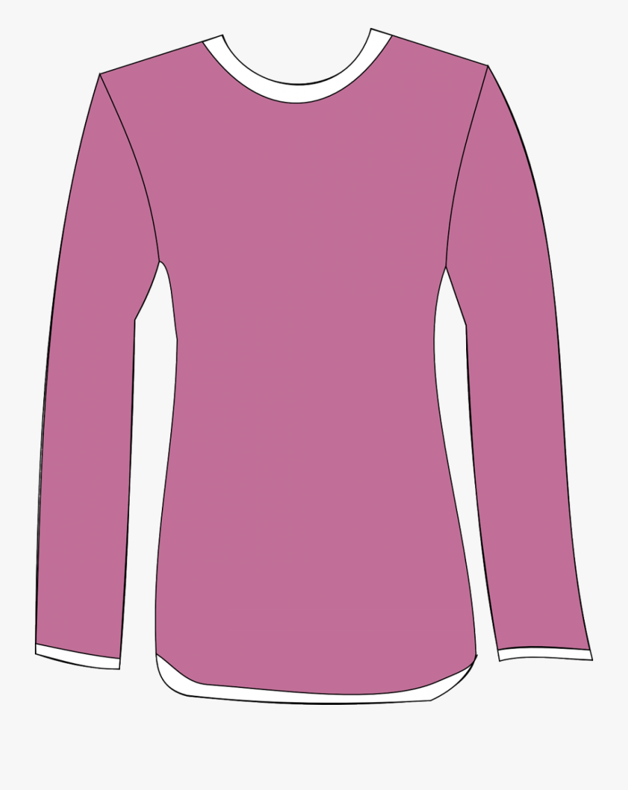 Shirt For Girl Clip Art - Long Sleeve Tops Clipart, Transparent Clipart