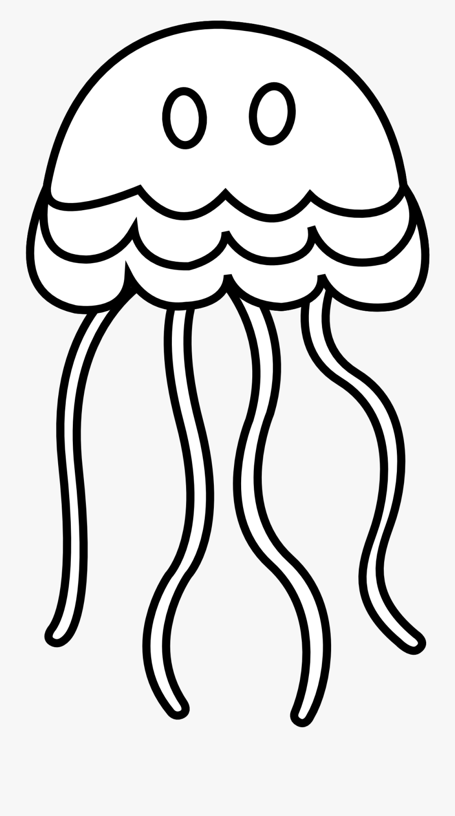 Black And White Images Of Jellyfish, Transparent Clipart