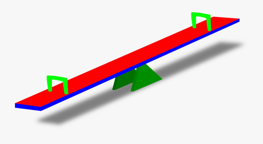 Angle,area,outdoor Play Equipment - See Saw Clipart Png, Transparent Clipart