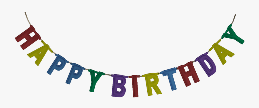 Under The Clipart Banner - Happy Birthday Banner Png, Transparent Clipart