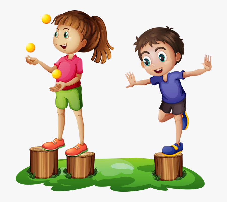 Фотки Outdoor Playground, School Clipart, Games To - Standing On One Foot Clipart, Transparent Clipart