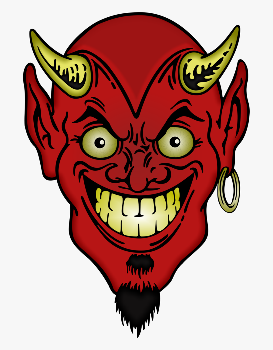 Evil Face Clipart - Devil Face Png, Transparent Clipart