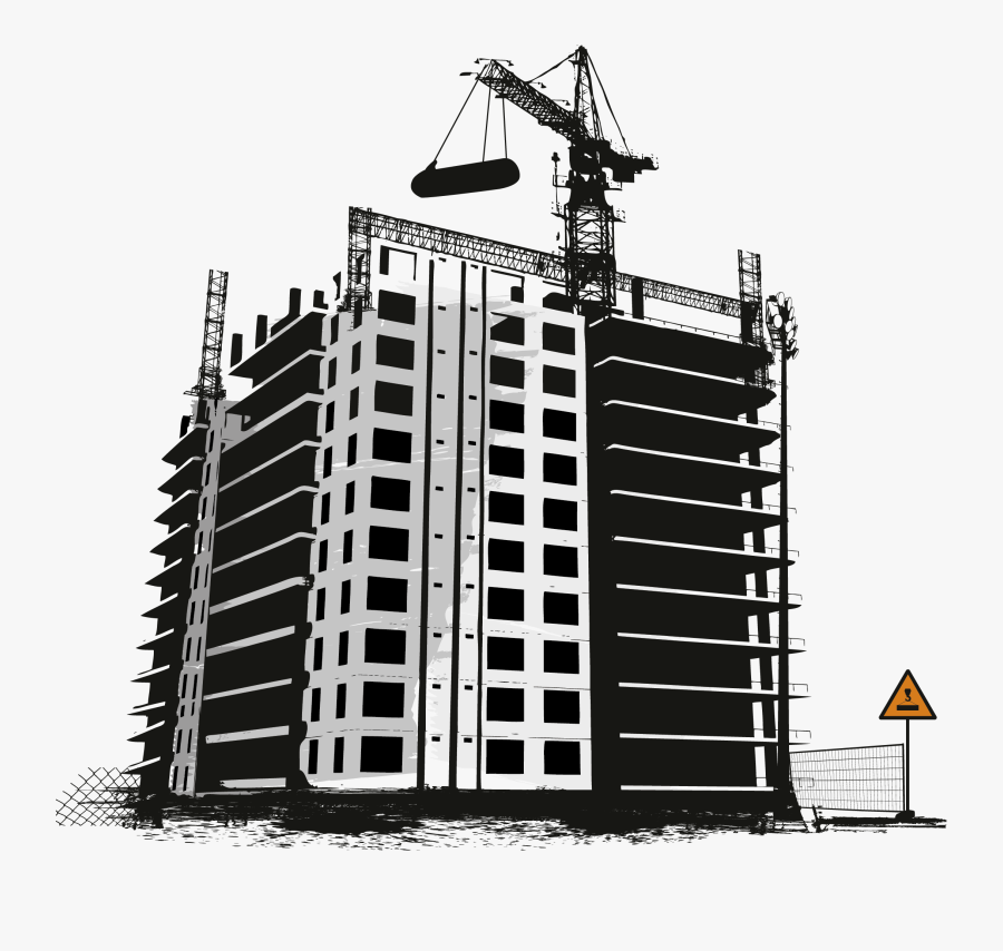 Clip Art Graphic Transparent Huge - Building Construction Vector, Transparent Clipart