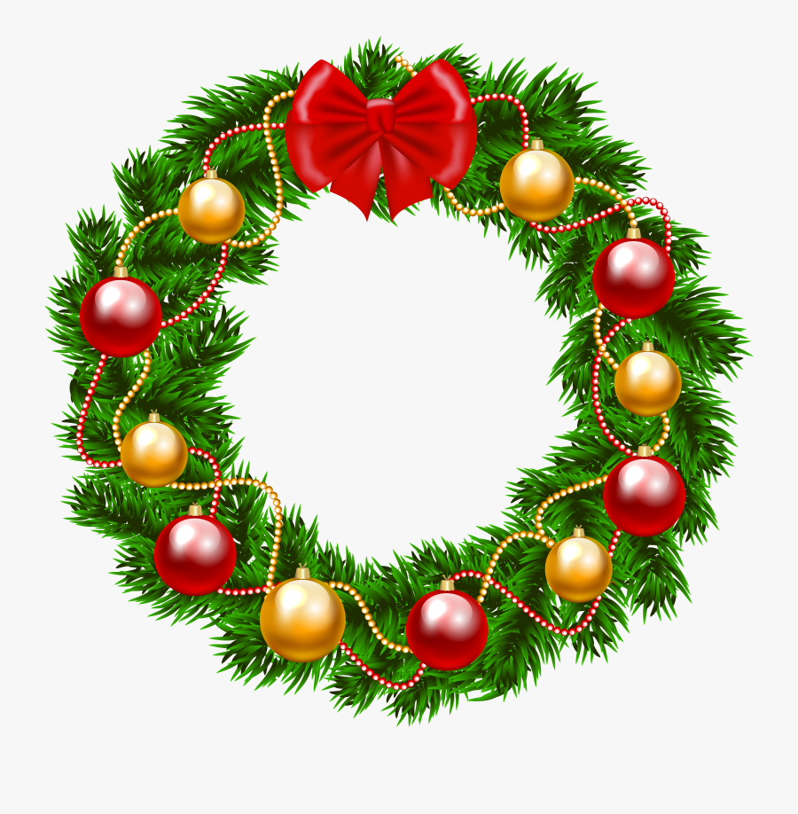 Christmas Wreath Png Clipart Image - Christmas Wreath Png Transparent, Transparent Clipart