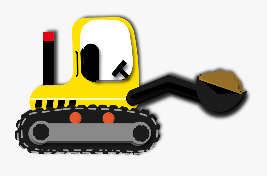 Svg Free Library Car Vehicle Drawing Tractor - Tractor Construction Car Cartoon, Transparent Clipart