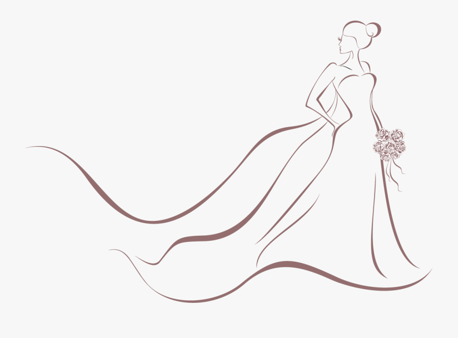 Wedding Clipart Dress - Illustration, Transparent Clipart