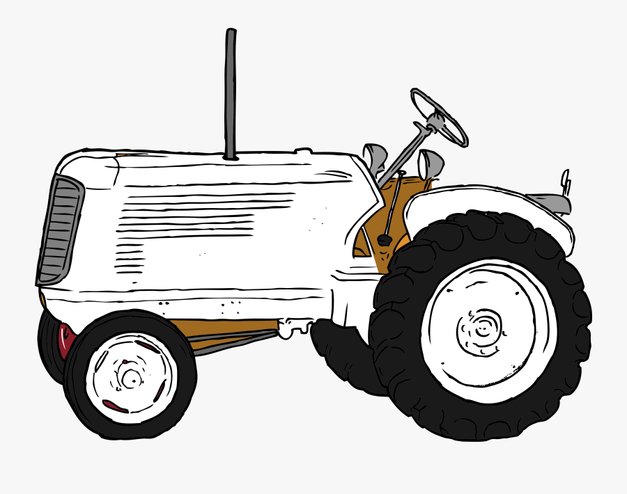 Tractor Clip Art Clipart - Farm Tractor Images Black And White, Transparent Clipart