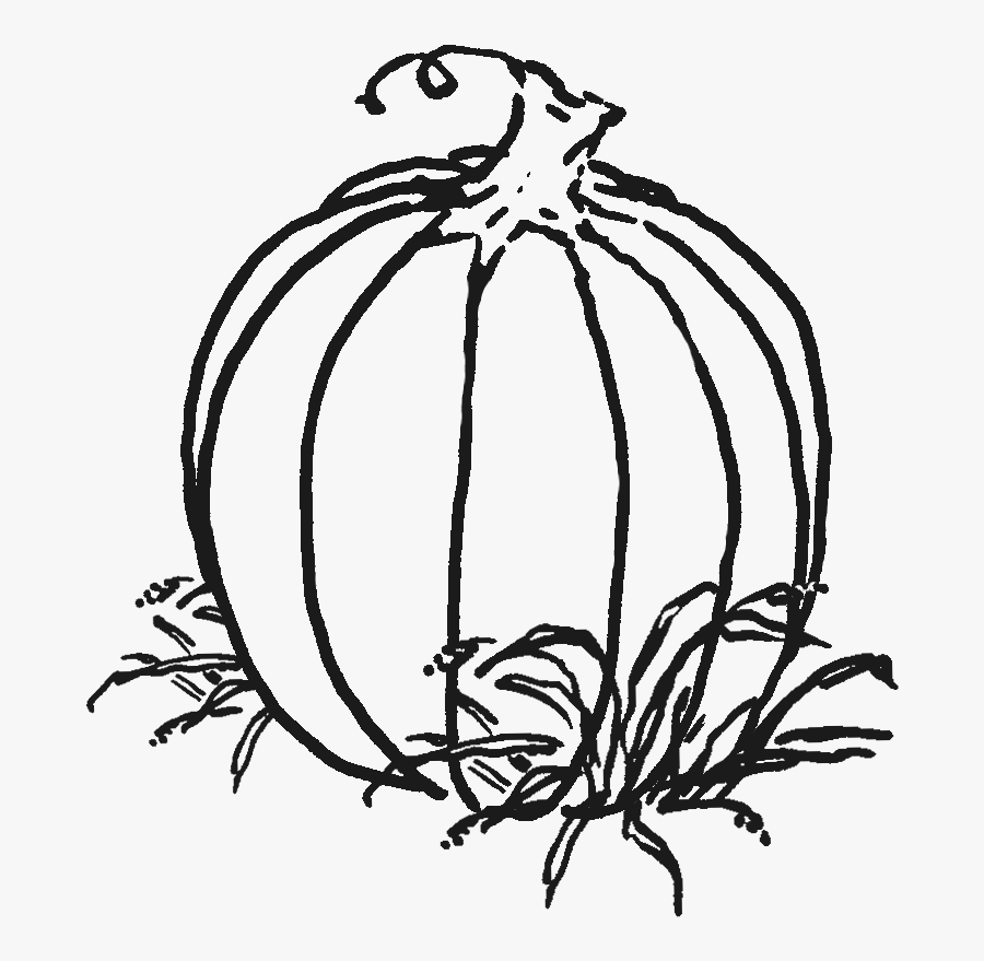 Pumpkin - Leaf - Clip - Art - Pumpkin Patch Clipart Black And White, Transparent Clipart