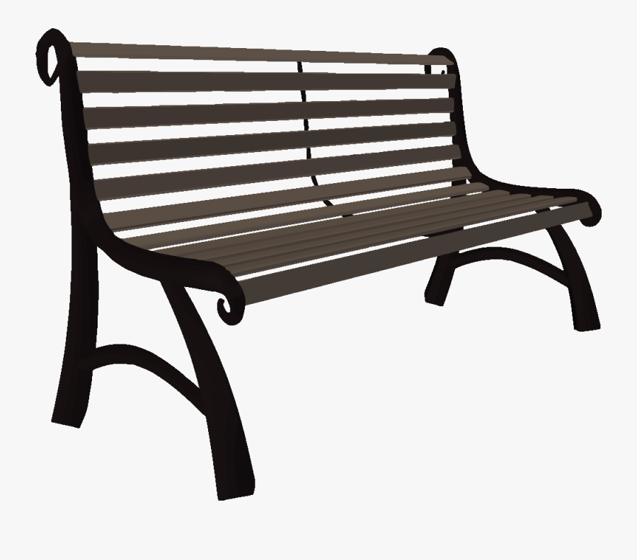 Bench Seat Park Chair - Park Bench Clip Art, Transparent Clipart