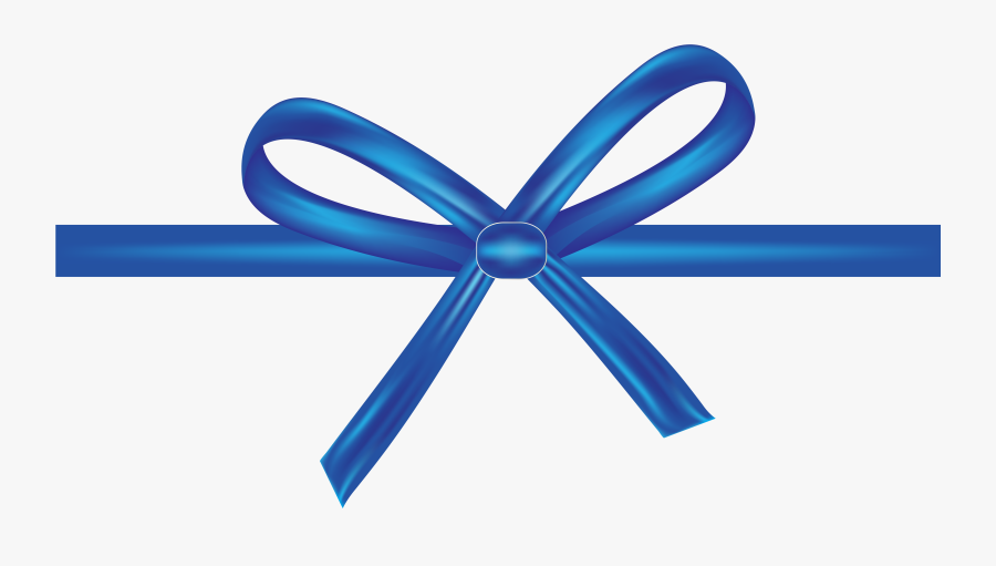 Shoelace Knot Blue Ribbon Bow Tie - Bow Ribbon Blue Png, Transparent Clipart