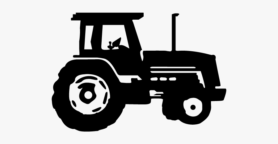 Modern Farmer Tractor Icon - Tractor Black And White Png, Transparent Clipart
