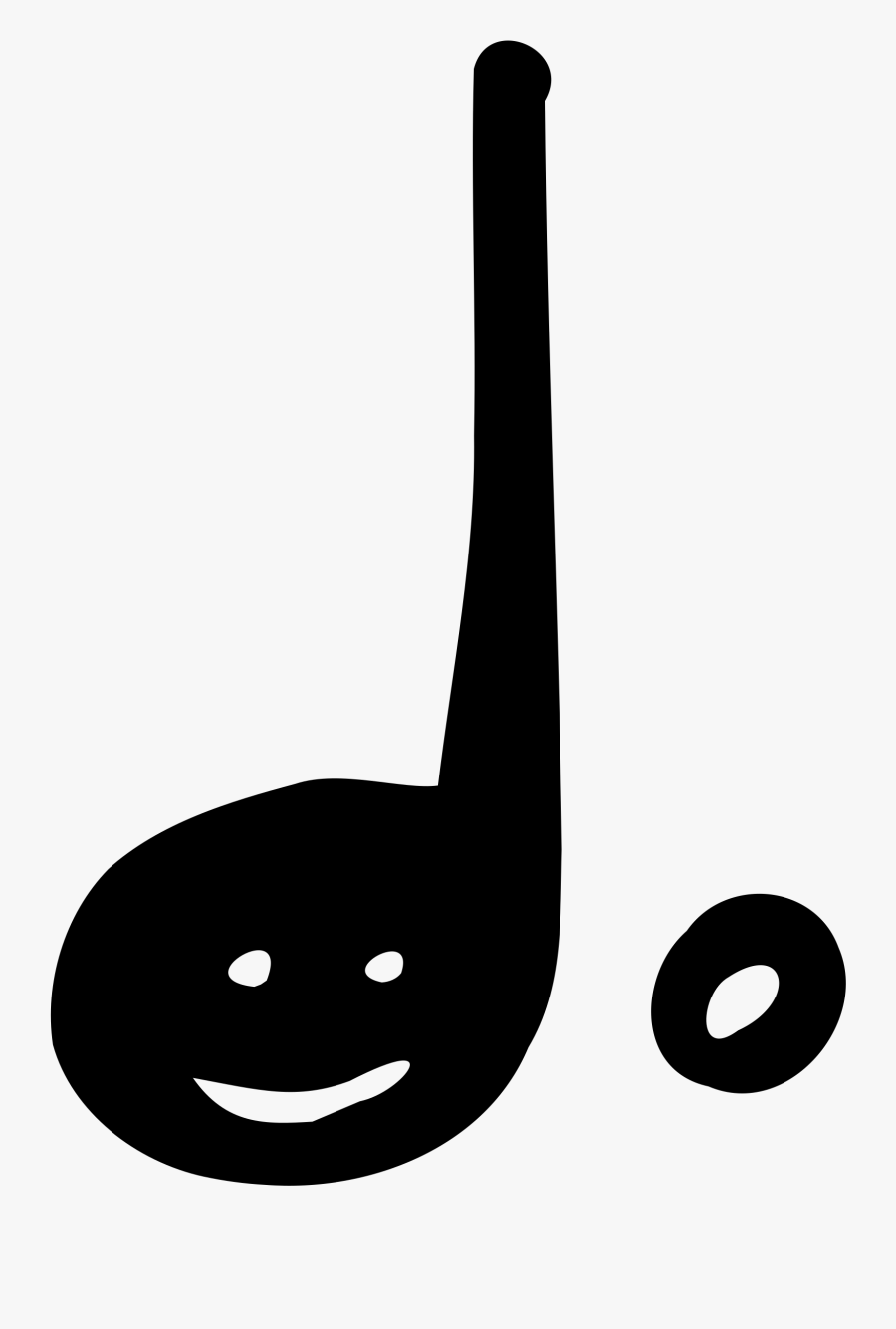 Clipart - Quarter Note, Transparent Clipart