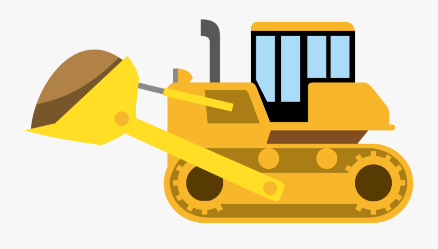 Cat Clipart Bulldozer - Bulldozer Construction Vehicles Clipart, Transparent Clipart