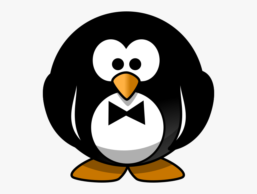 Round Cartoon Penguin , Free Transparent Clipart - ClipartKey