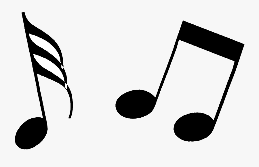 Note Music Notes Clipart Black And White Free Transparent - Music Note Clipart, Transparent Clipart