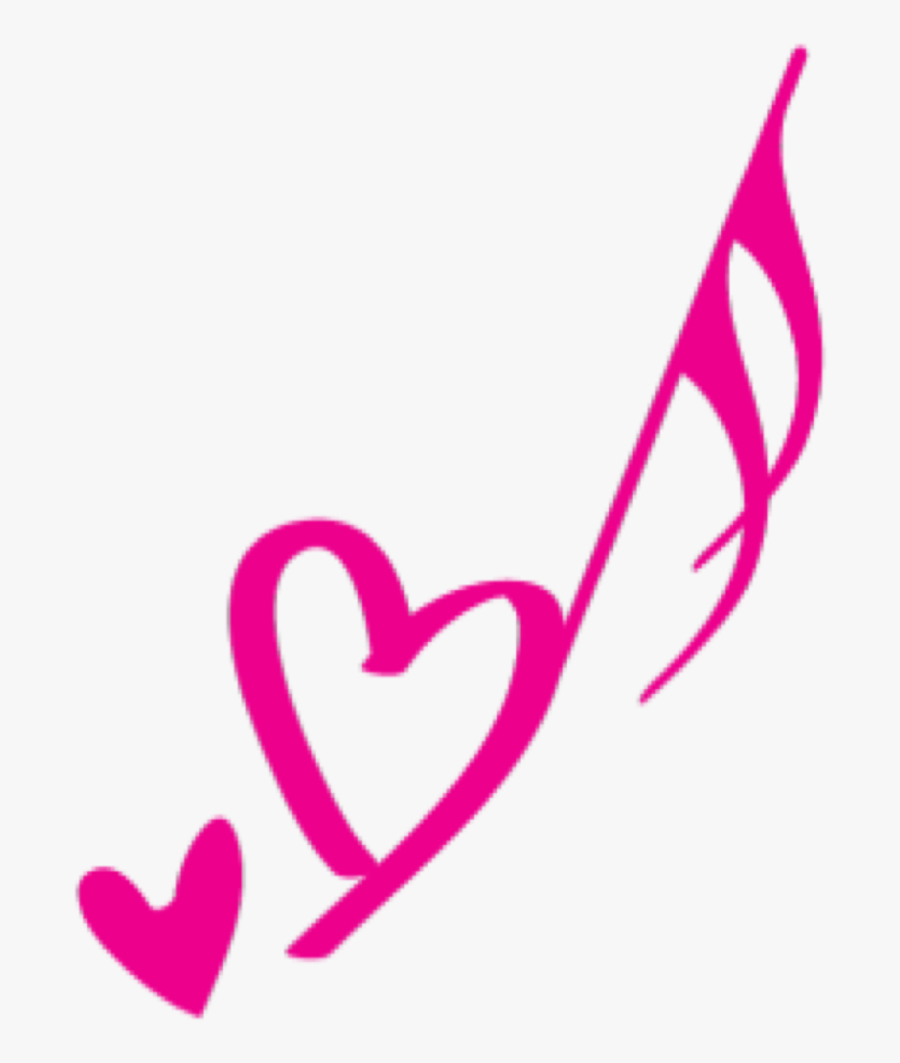 Music Notes Clipart Heart Free - Music Notes Png Hearts, Transparent Clipart