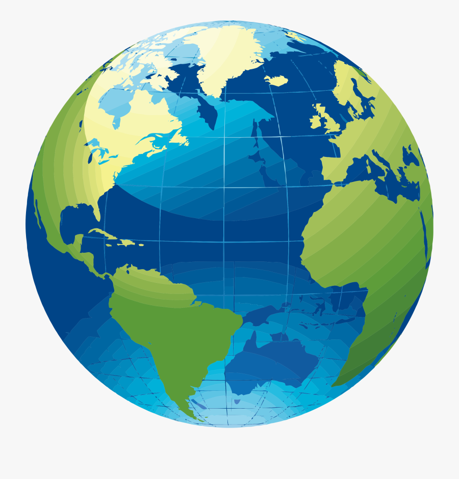 World Map Clipart Us - World Globe Map Png, Transparent Clipart