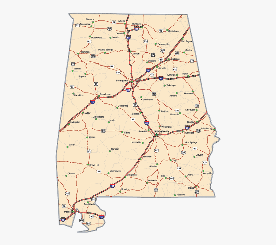 State Alabama, Transparent Clipart