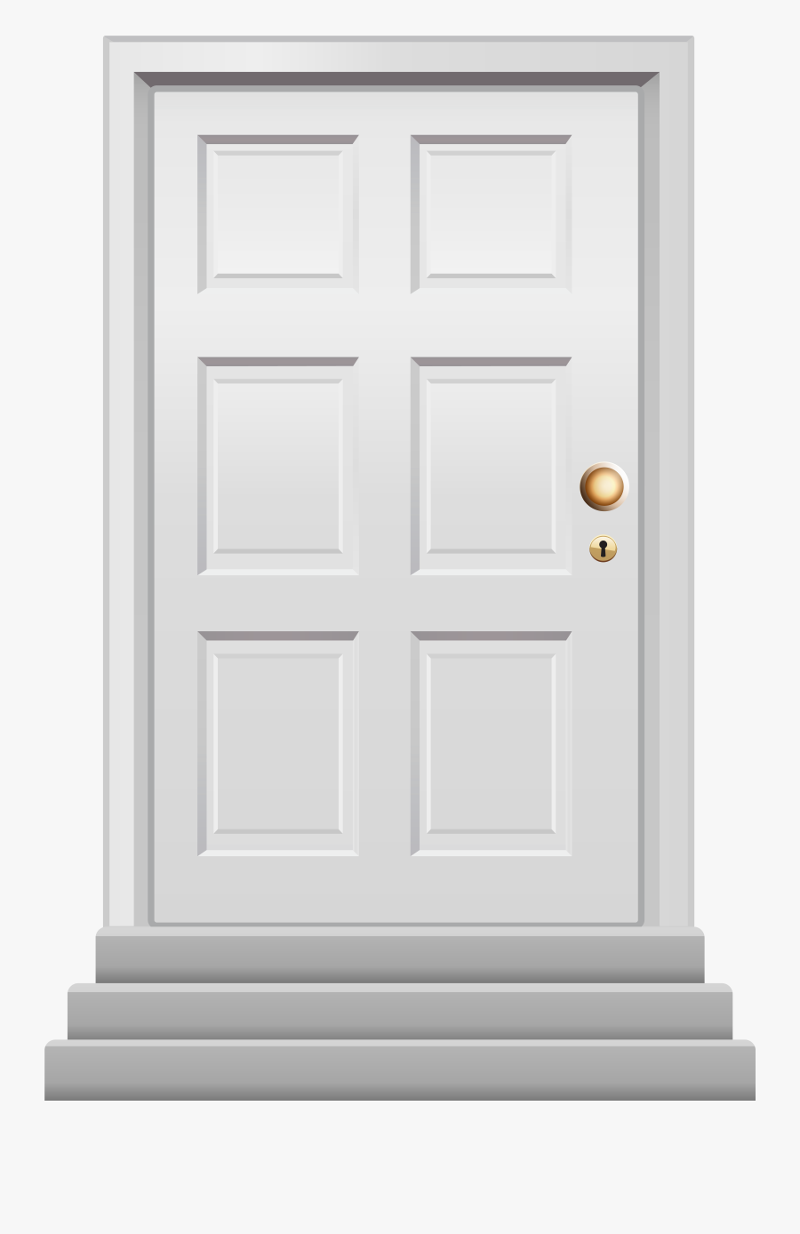 Front Door White Png Clip Art - Home Door , Free Transparent Clipart