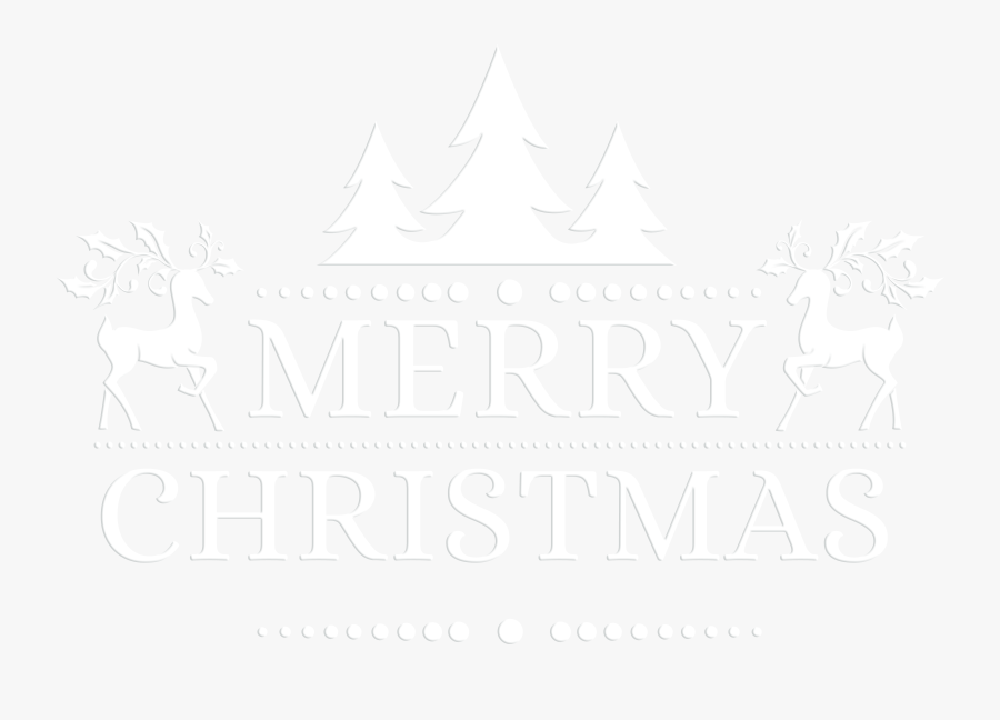 Merry Christmas White Transparent Png Clip Art - Handwriting, Transparent Clipart