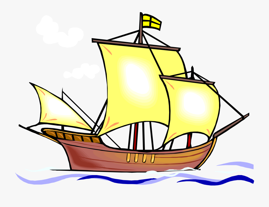 Transparent Sailboat Clipart Png - Ship Picture For Colouring, Transparent Clipart