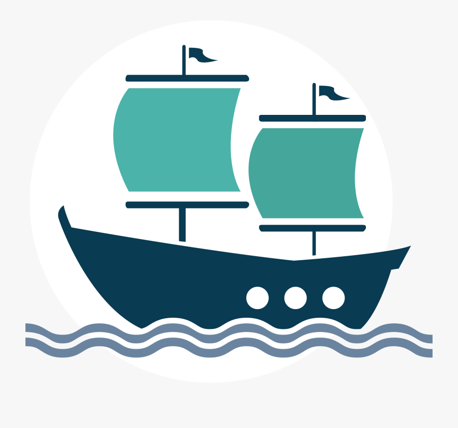 Graphic Sailing Ship Clip Art - Ship Clipart Png, Transparent Clipart