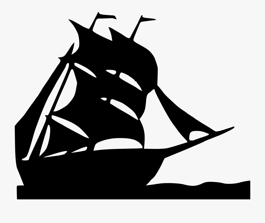 Ship Silhouette, Transparent Clipart