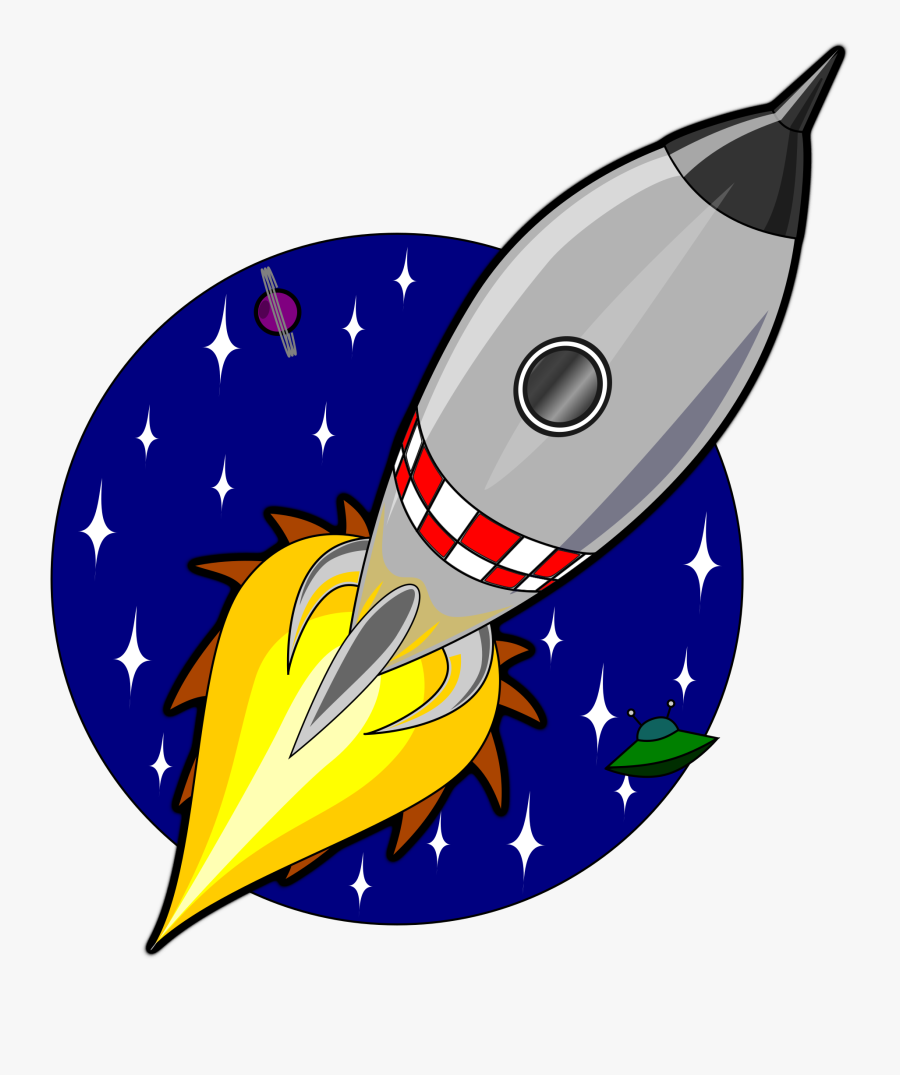 Hd Space Background Transparent - Rocket Clipart, Transparent Clipart