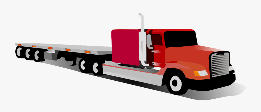 Car Accidents Clipart - Flatbed Truck Clip Art, Transparent Clipart